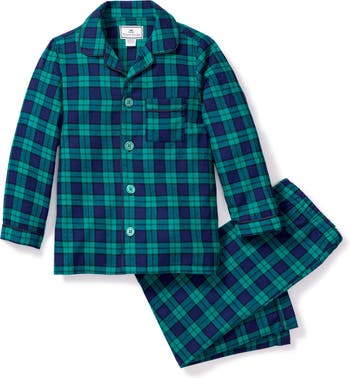 Petite Plume Kids' Highland Tartan Two-Piece Pajamas