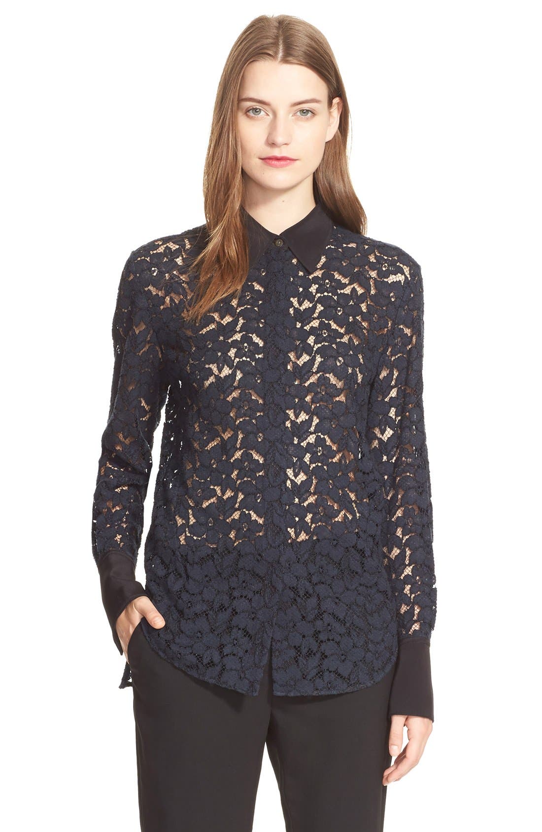 3.1 Phillip Lim Lace Button Down Shirt Nordstrom