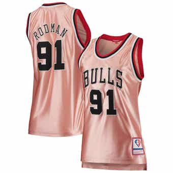  Dennis Rodman Chicago Bulls Light Blue Youth 8-20