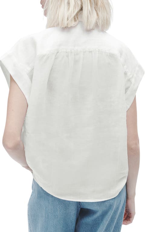 Rag & Bone Robin Embroidered Top White In White