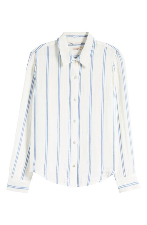 Dream Organic Cotton Gauze Button-Up Shirt in Back Bay