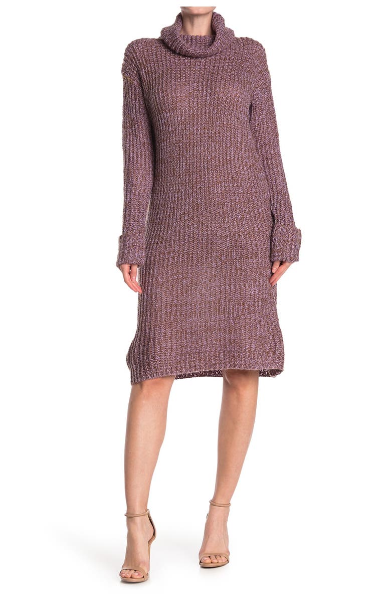 STITCHDROP Speckled Knit Sweater Dress, Main, color, MONTANA
