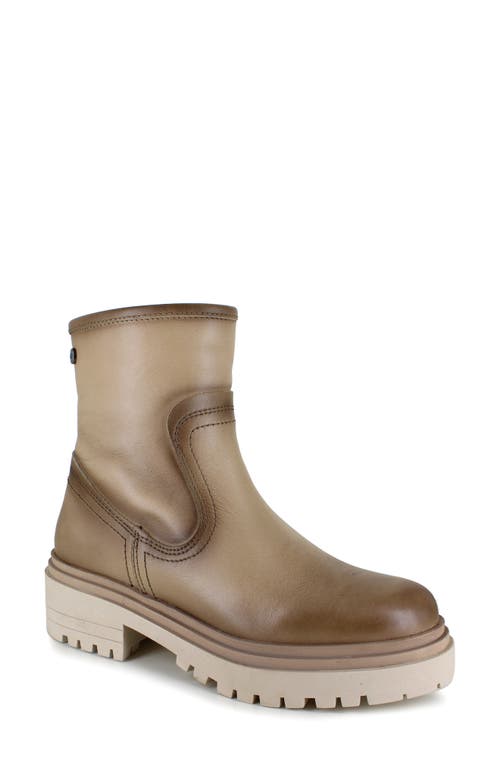 National Comfort Rafaela Platform Bootie in Cream Leather 