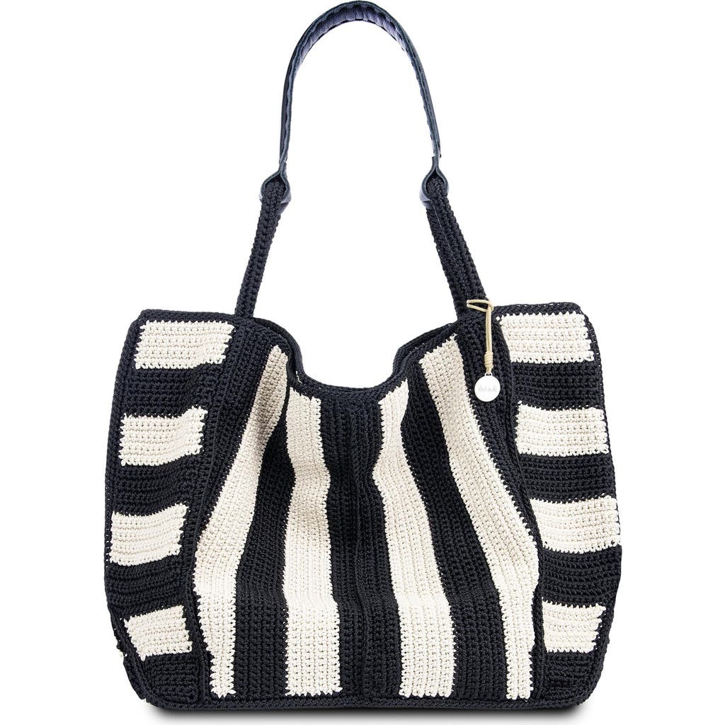The Sak Los Feliz Large Tote In Black Stripe