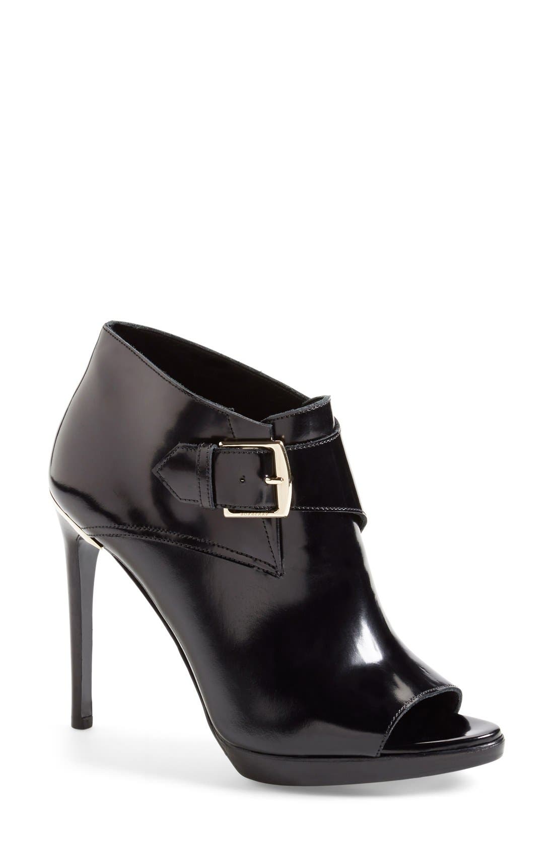 Burberry 'Holtsmere' Peep Toe Bootie 