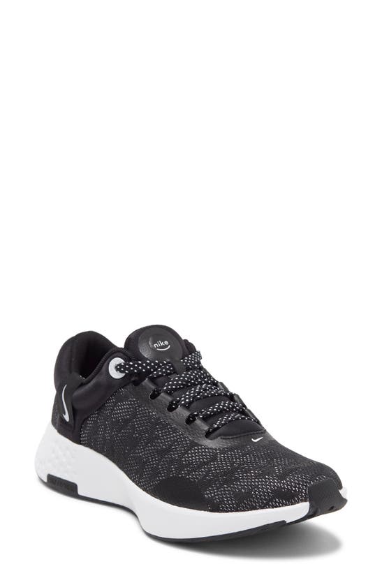 Nike Women's Renew Serenity Run 2 Running Sneakers From Finish Line In Black/ White