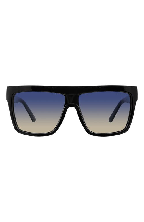 Velvet Eyewear Melania 58mm Gradient Shield Sunglasses in Black at Nordstrom