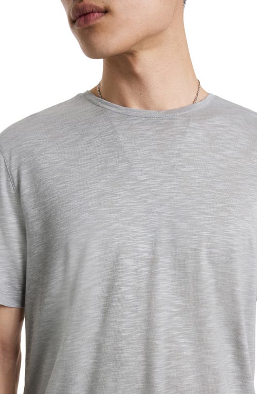 Shop John Varvatos Park Slub Jersey Crewneck T-shirt In Griffin Grey