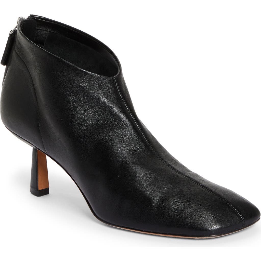 3.1 Phillip Lim Square Toe Bootie In Black