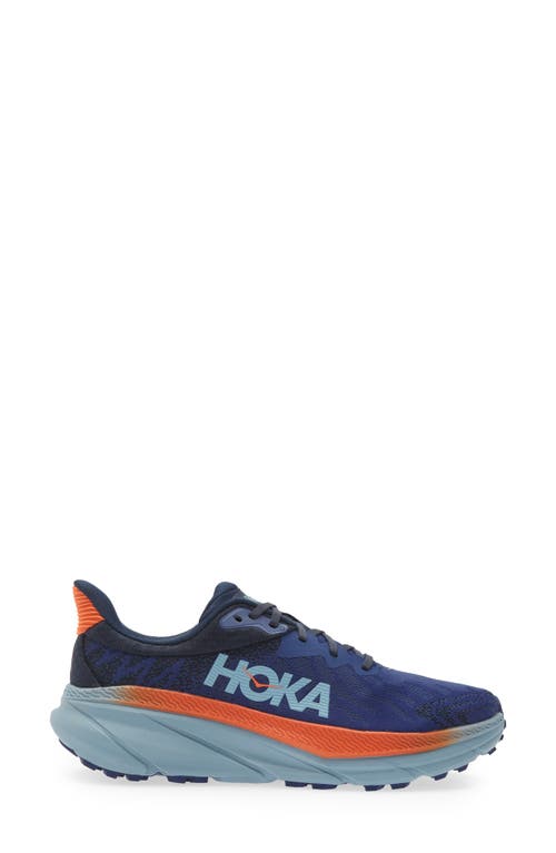 Shop Hoka Challenger 7 Running Shoe In Outer Space/dark Citron