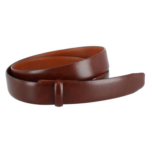 Shop Trafalgar Cortina Leather 30mm Compression Belt Strap In Honey Maple