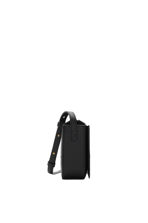 Shop Burberry Snip Crossbody Bag In Black