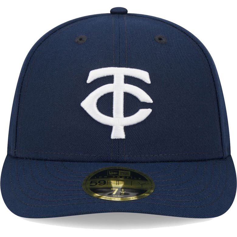 New Era Navy Minnesota Twins Oceanside Low Profile 59fifty Fitted Hat In Navy