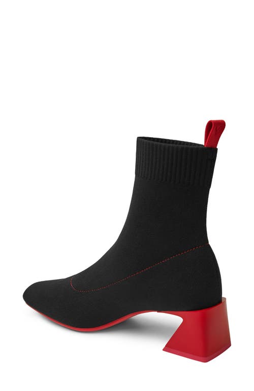 Vivaia Regina Pro Bootie In Black/ruby Red