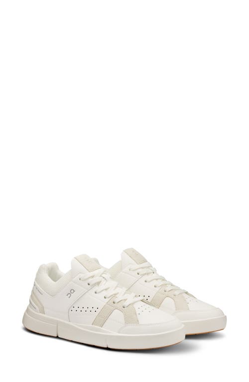 Shop On The Roger Clubhouse Tennis Sneaker In White/sand