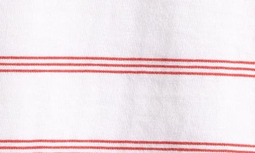 Shop Nordstrom Kids' Stripe Cotton Polo In White- Red Pin Stripe