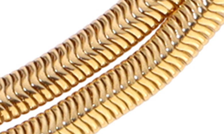 Shop Ettika Slinky Double Snake Chain Anklet In Gold