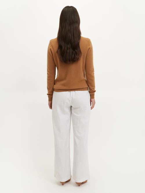 Shop Gobi Cashmere Classic Turtle Neck In Almond