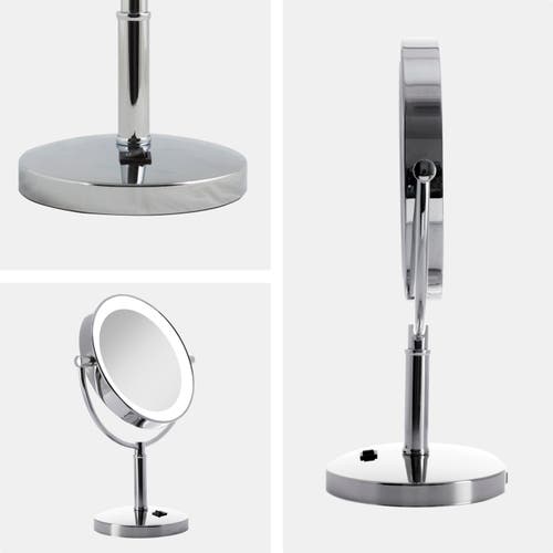 Zadro Laguna Lighted Makeup Mirror With 5x/1x Magnifications In Chrome