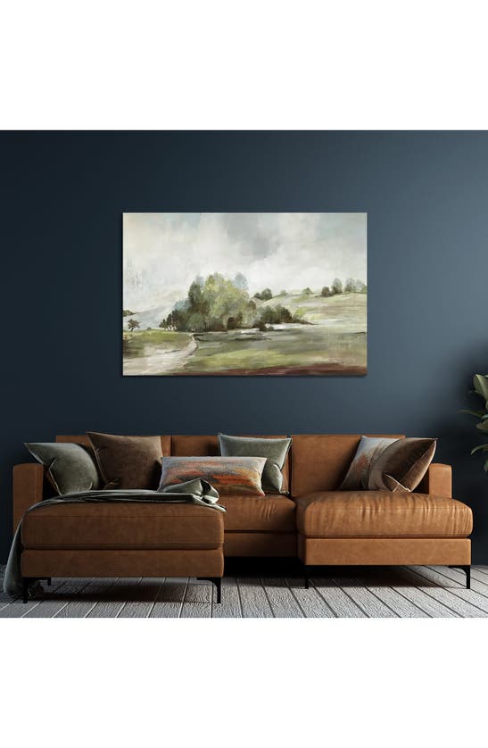 Icanvas 'green Country Road' By Allison Pearce Canvas Artwork In White Multi
