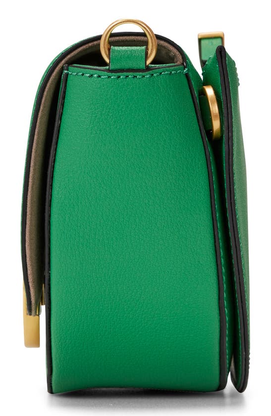 Shop Oryany Lottie Leather Saddle Crossbody Bag In Kelly Green