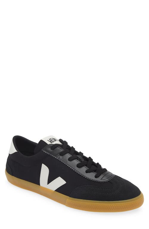 Shop Veja Volley Sneaker In Black White Natural