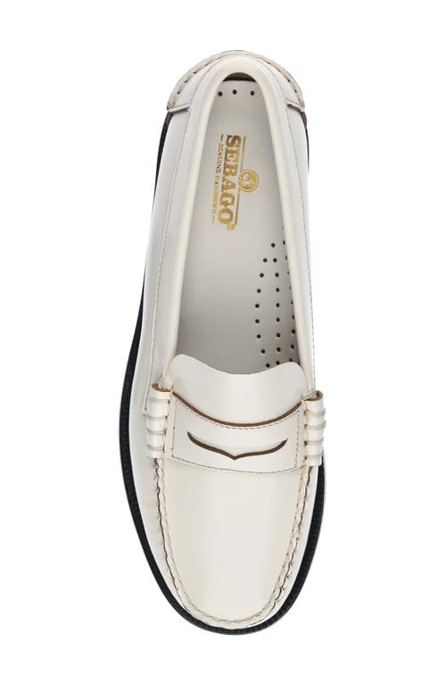 Shop Sebago Classic Dan Penny Loafer In White