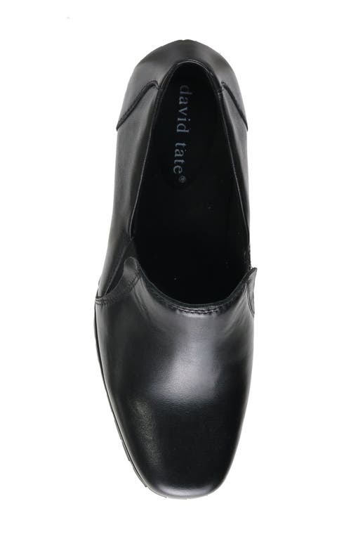 David Tate Craft Pump In Black Lamb