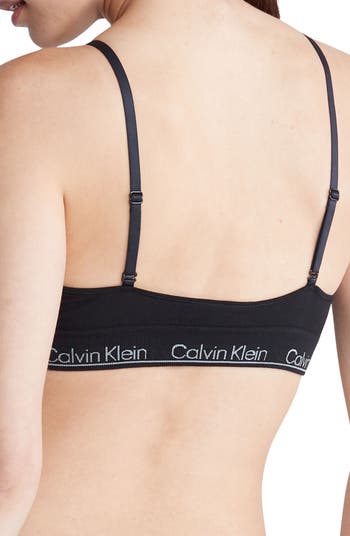Calvin Klein Modern Structure Lightly Lined Bralette - Black