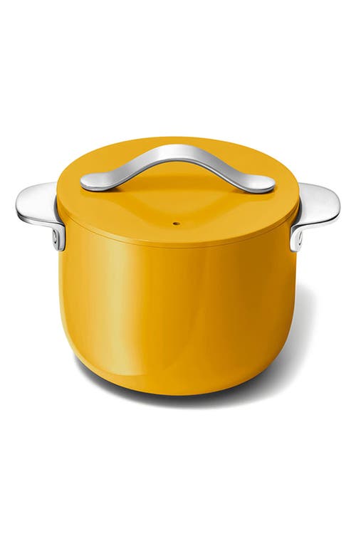 Caraway Nonstick Ceramic Petite 2-quart Cooker With Lid In Marigold