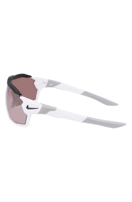 Nike Show X Rush Shield-frame Sunglasses In Brown