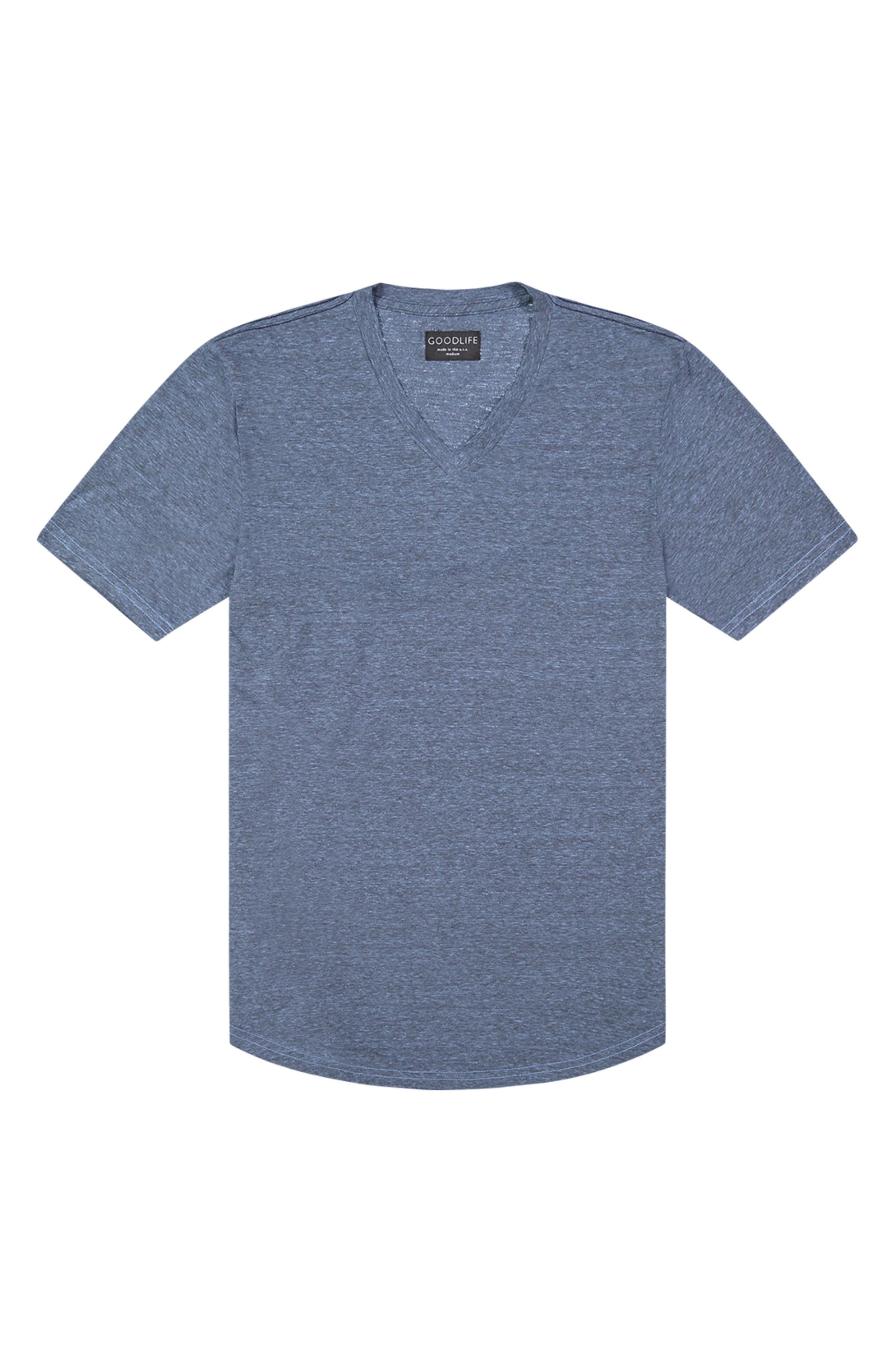 Goodlife Scallop T-shirt In Blue Bell