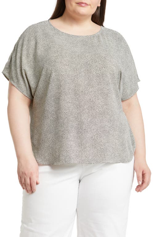 ANNE KLEIN ANNE KLEIN DOT PRINT BLOUSE
