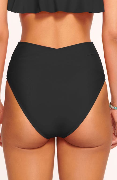 Shop Ramy Brook Luella High Waist Bikini Bottoms In Black