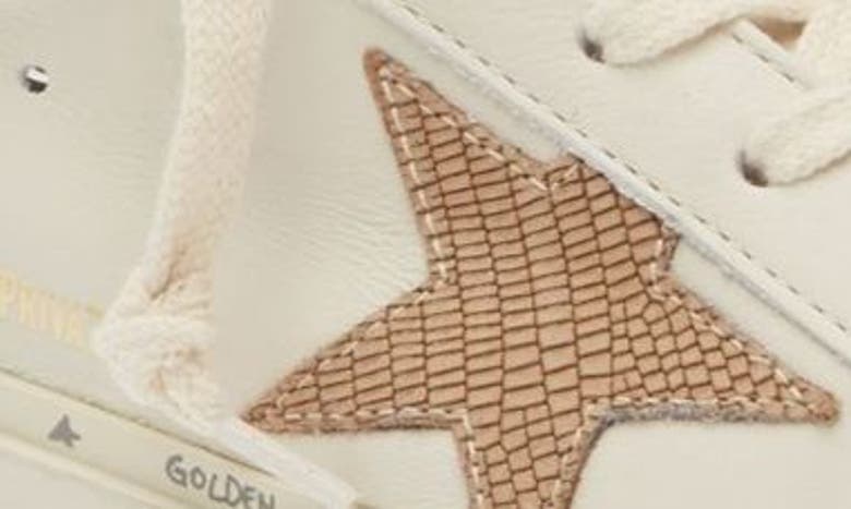 Shop Golden Goose Hi Star Low Top Platform Sneaker In White/ Beige