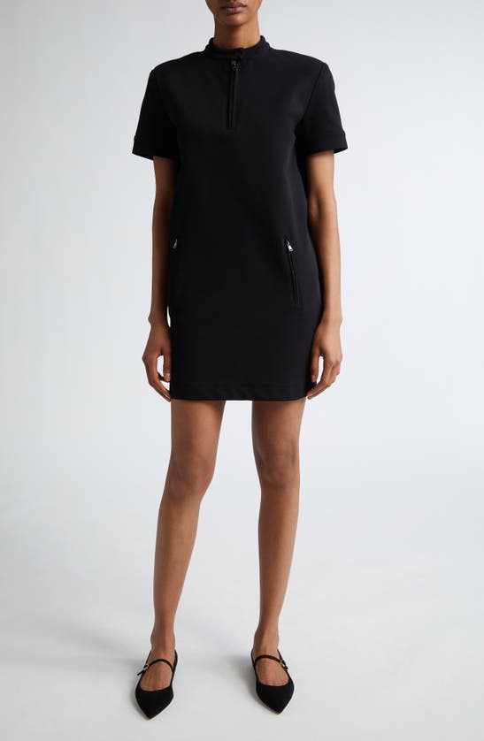 Shop Max Mara Lord Twill Knit Shift Dress In Black