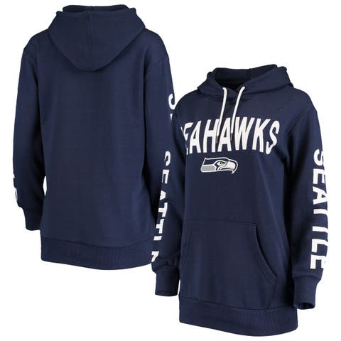 Men's Fanatics Branded College Navy Seattle Seahawks Tiebreaker Pullover  Hoodie