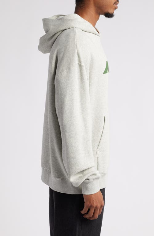 Museum Of Peace And Quiet Museum Of Peace & Quiet Recycle Logo Graphic Cotton Hoodie In Heather Grey