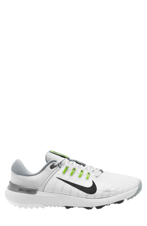 Shop Nike Free Golf Shoe In White/black/platinum