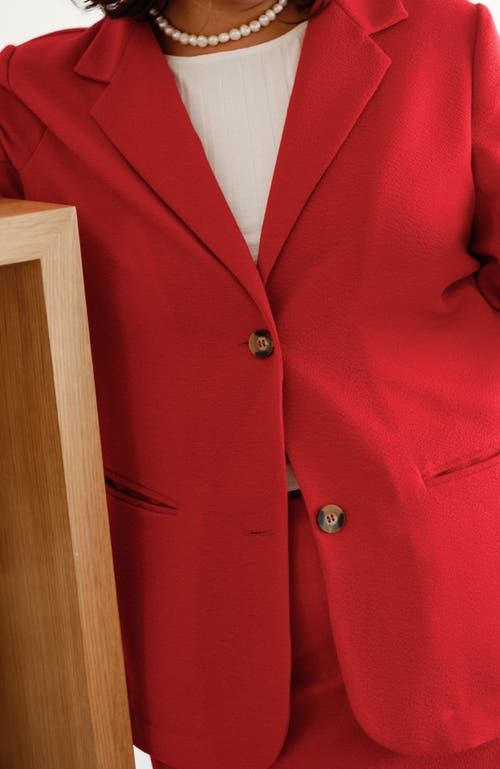 Whimsy + Row Parker Blazer In Red