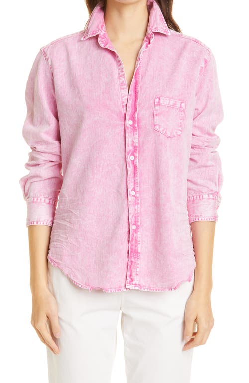 Eileen Mineral Wash Denim Shirt in Pink Mineral Wash