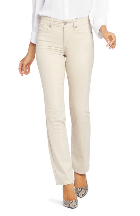 Buy Reelize - Plazo Jeans For Women, Knotted, Mid Waist, Straight Fit,  Ankle Length, Ideal For Party / Office / Casual Wear, Beige, Size-26