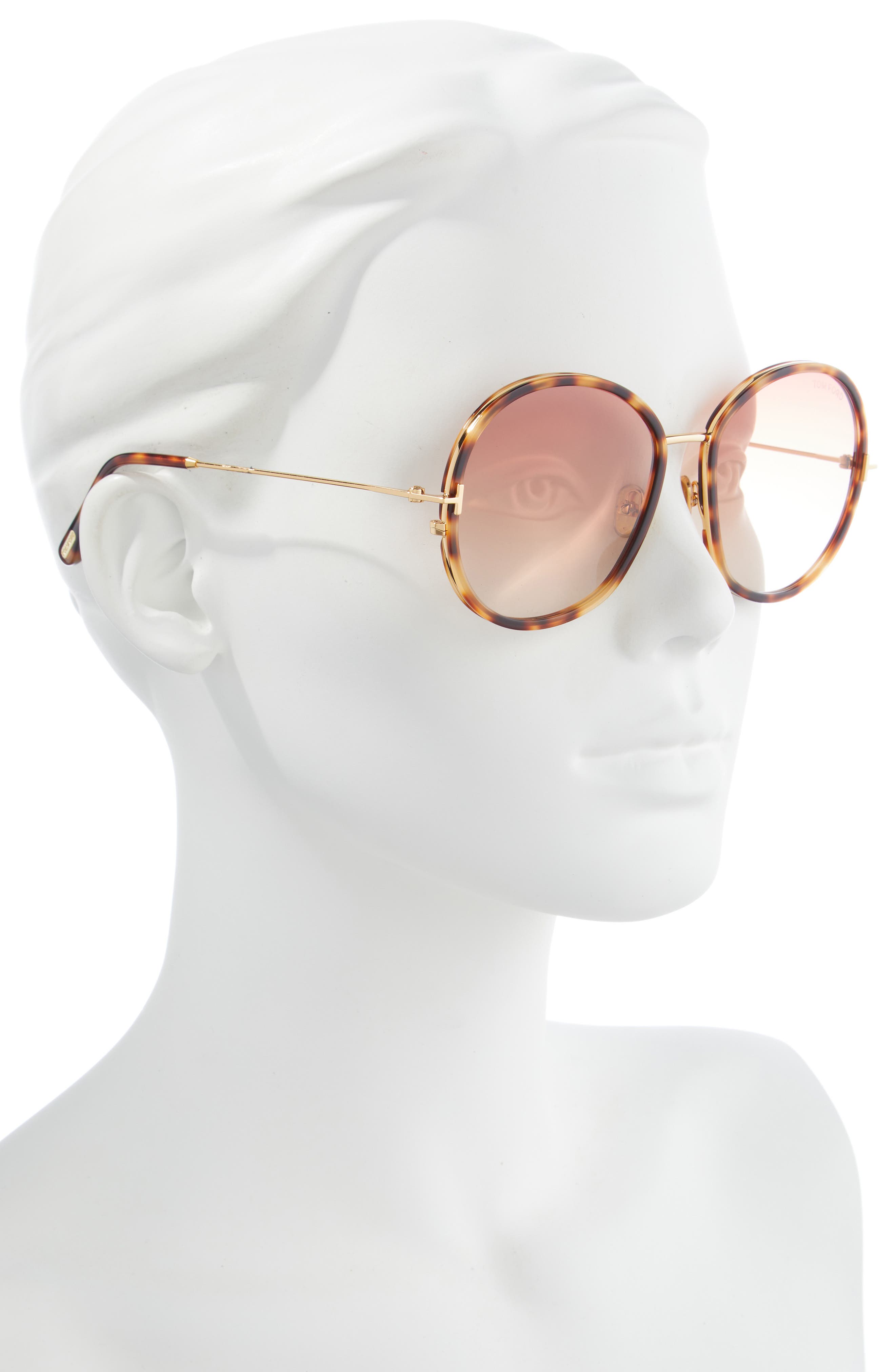 gucci gold round frame glasses