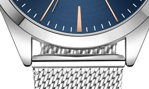 Kenneth Cole Classic Mesh Strap Watch, 44mm In Silver