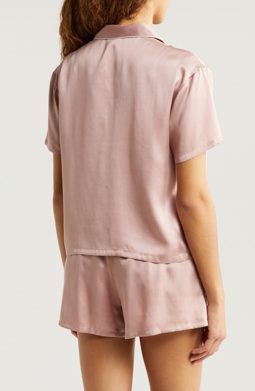 Shop Nordstrom Washable Silk Short Pajamas In Pink Puff