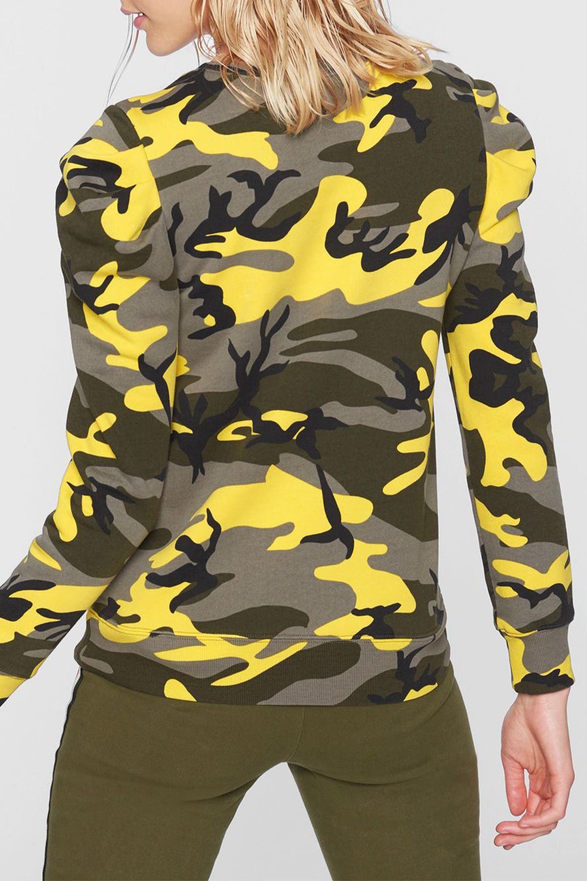 pam and gela puff sleeve sweatshirt