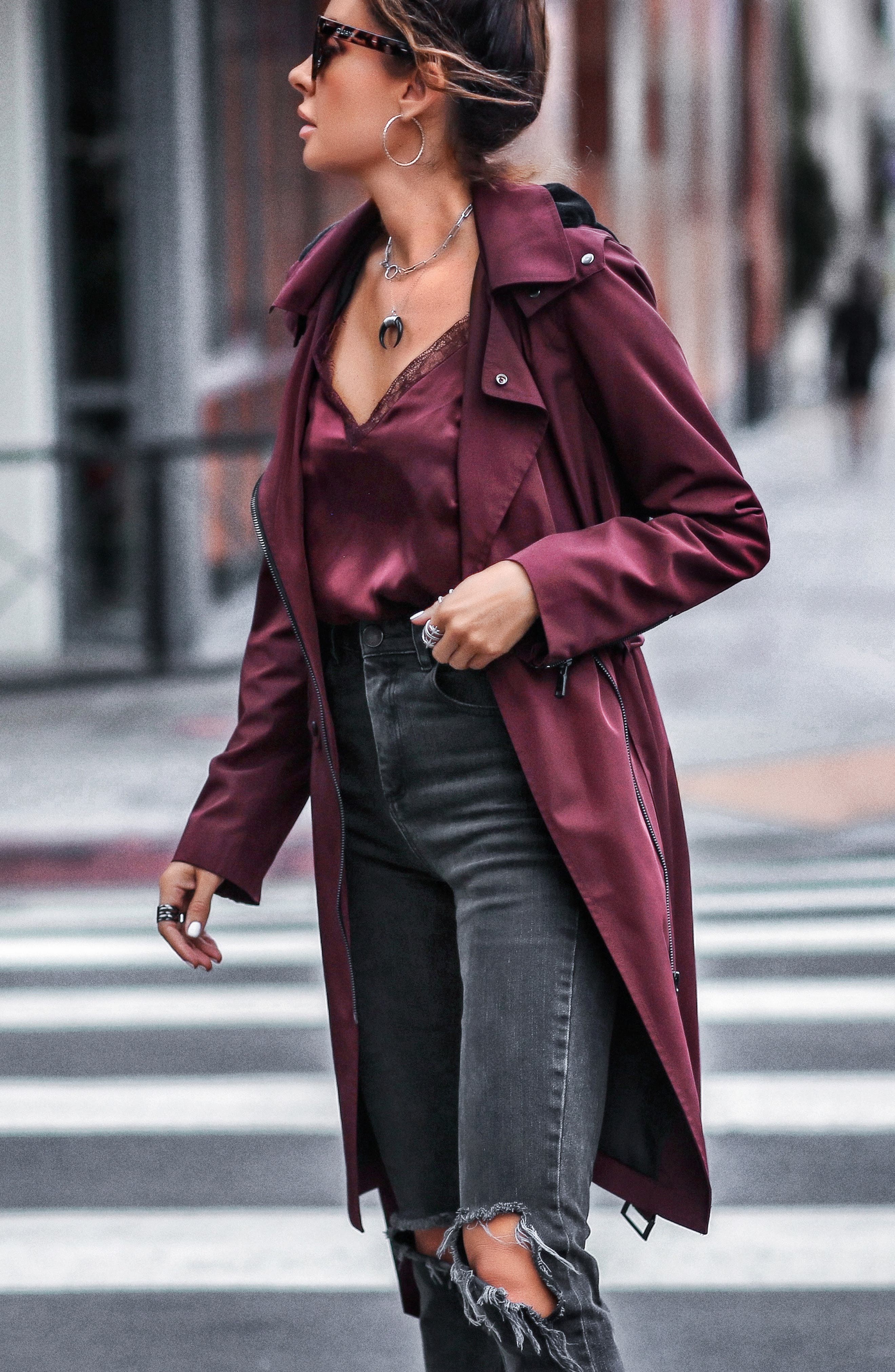 moto trench coat