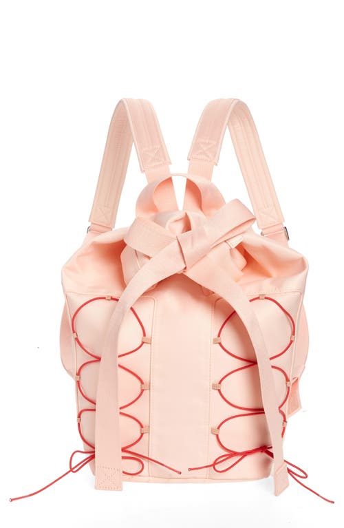 Simone Rocha Lace-Up Military Backpack in Pink | Smart Closet