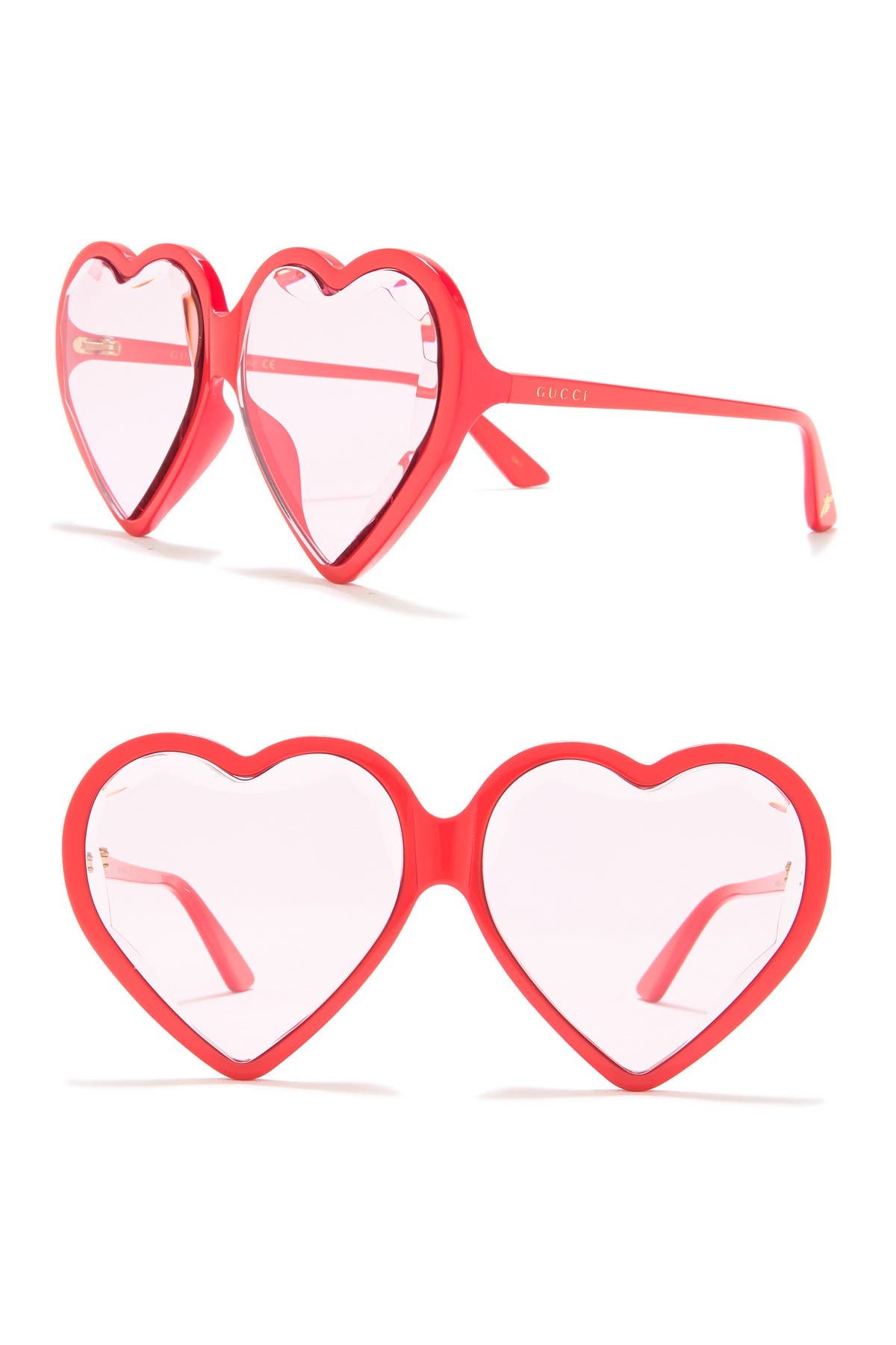gucci red heart sunglasses