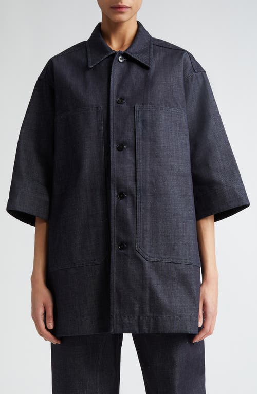 Jil Sander Oversize Denim Overshirt Magnet at Nordstrom, Us